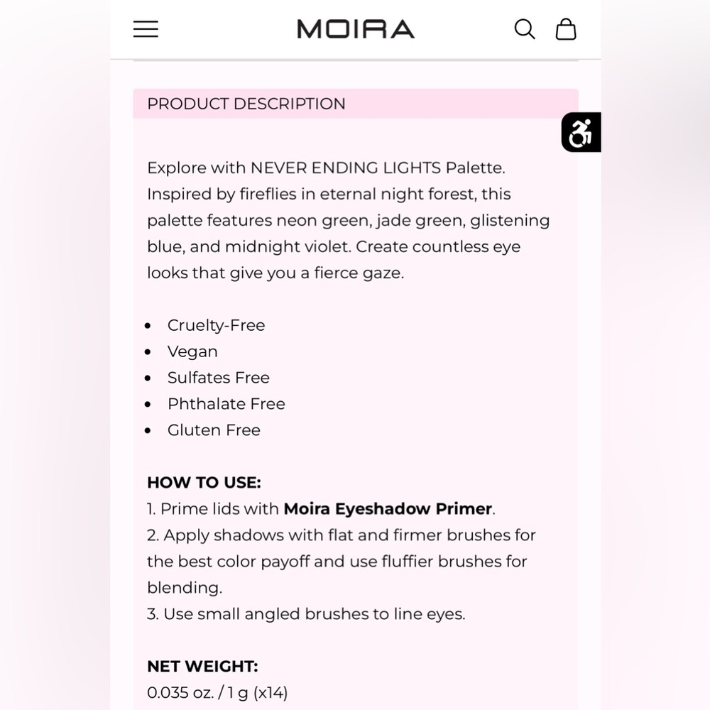 MOIRA “NEVER ENDING LIGHTS” EYESHADOW PALETTE - BRAND NEW in the sleeve! - Picture 10 of 13